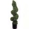 3ft Artificial Spiral Boxwood Topiary Tree - Lifelike Design, Potted in Black Planter, Perfect for Home, Office & Outdoor Decor - All-Season Use, Floral Home by Artificial Flowers